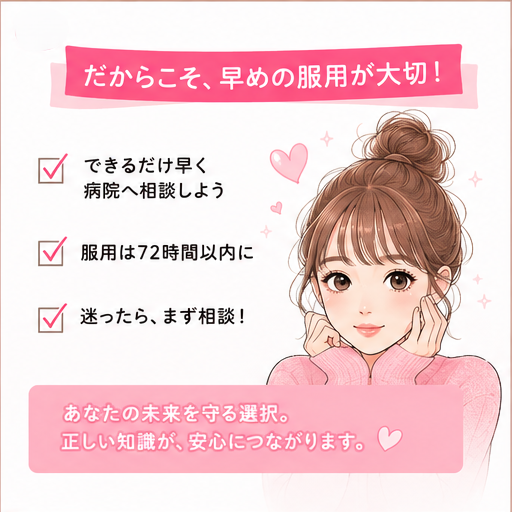 だからこそ早めの服用が大切
