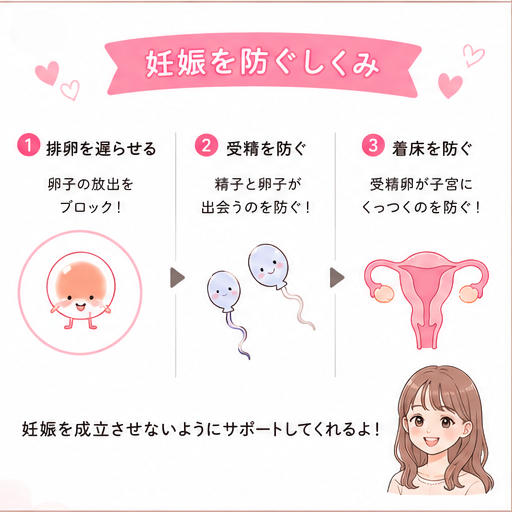 妊娠を防ぐしくみ